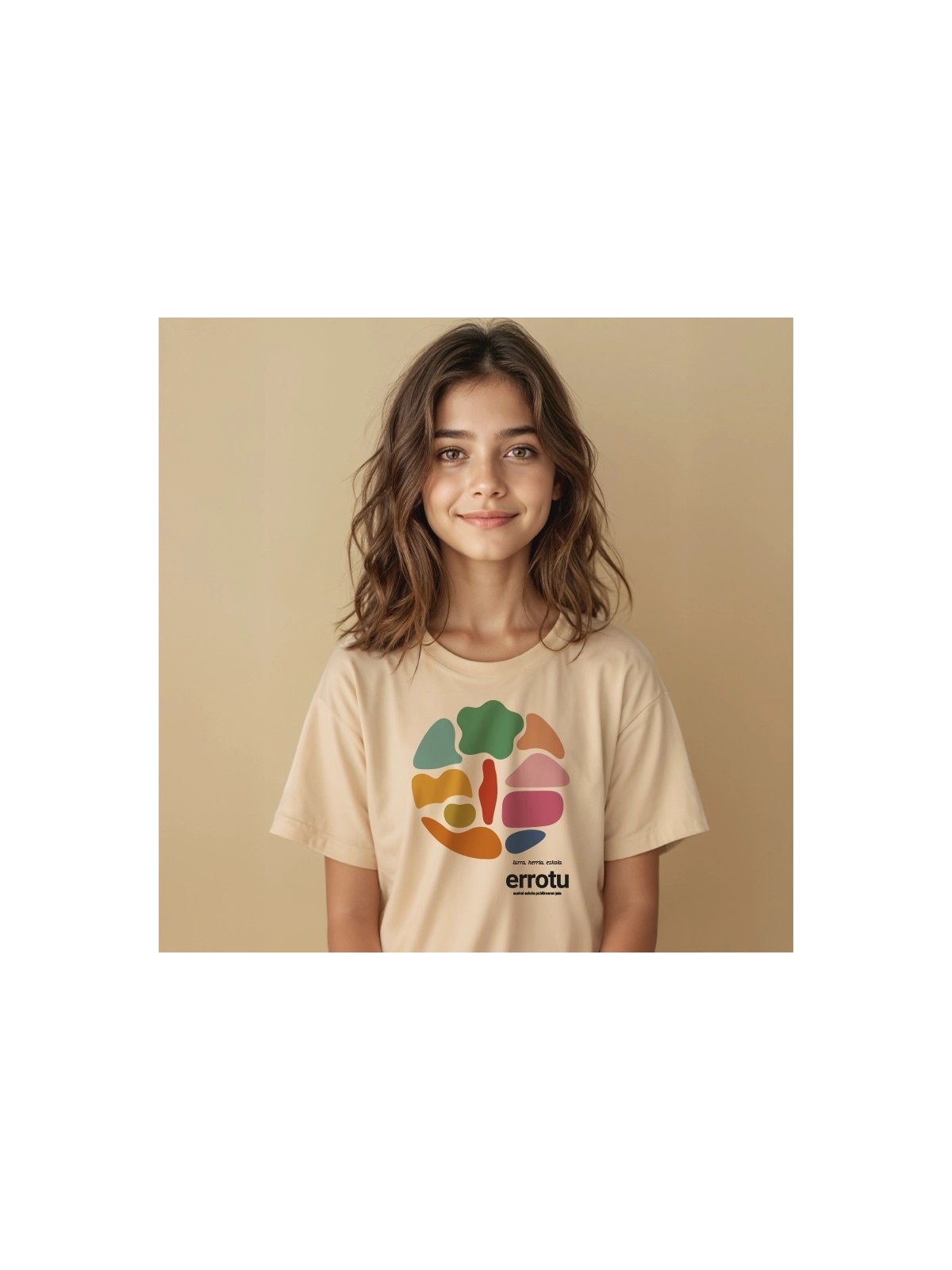 Camiseta infantil natural